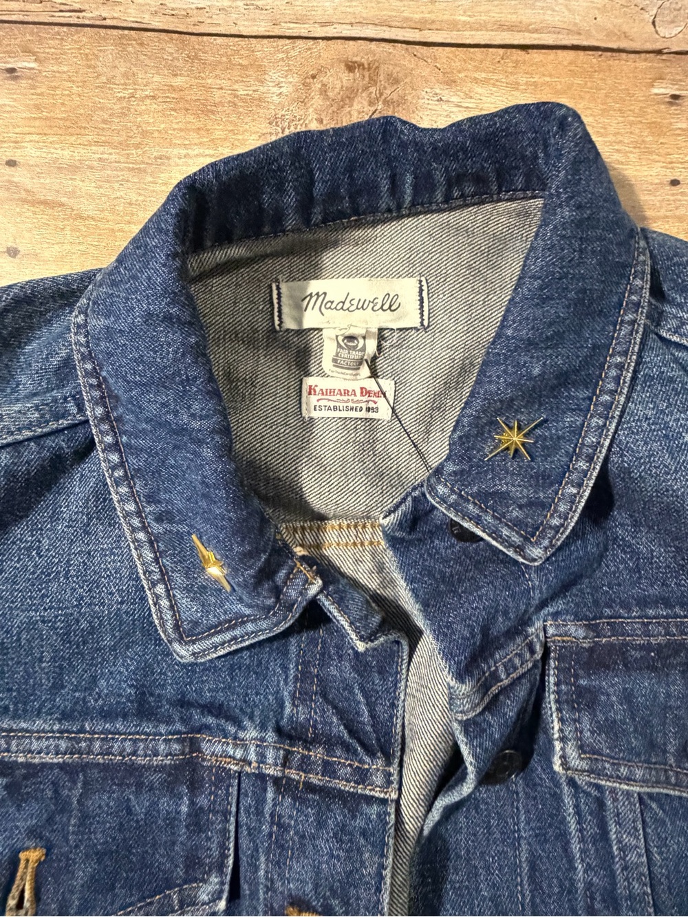 Madewell x Kaihara Boxy Jean Jacket NS177 Karney Wash Medium - Customized - Picture 4 of 6
